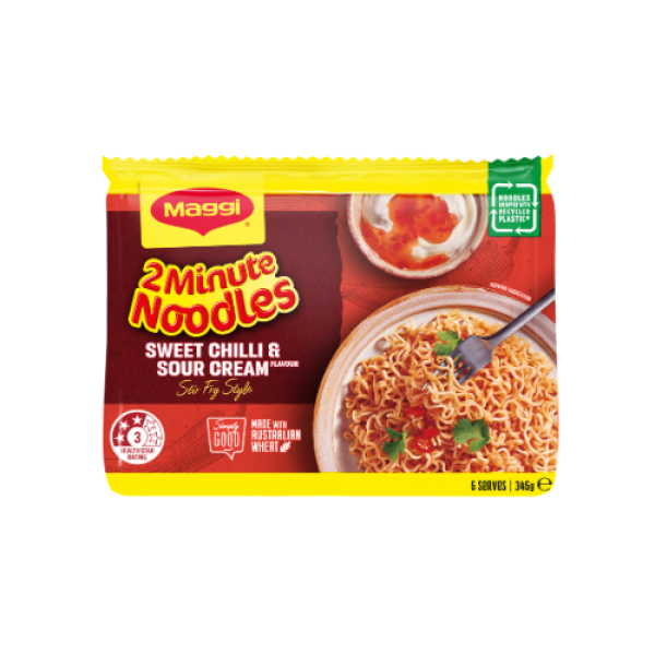 Maggi 2 Minute Noodles Sweet Chilli & Sour Cream