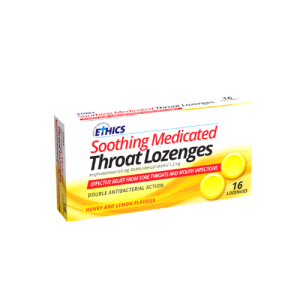 Ethics Soothing medicated Throat Lozenges 16s