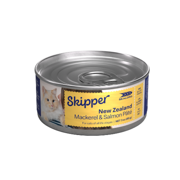 Sealord Skipper Canned Cat Food- Mackerel & Salmon Pate