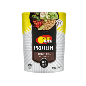 SunRice  Protein+ Brown Rice Pouch 250g