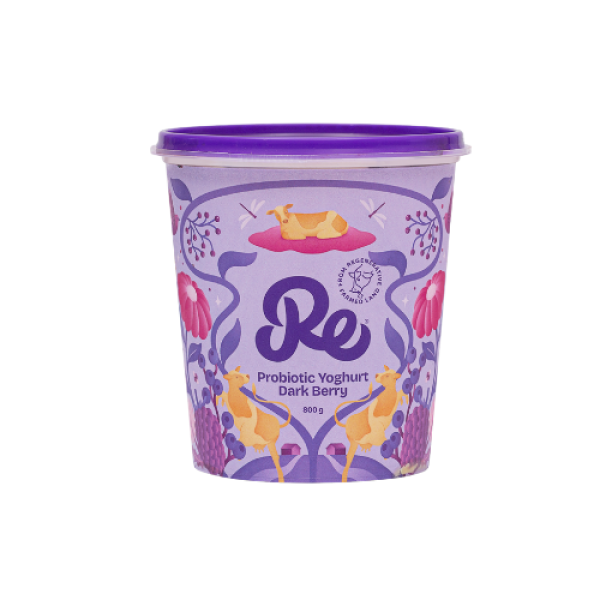 RE Probiotic  Yoghurt – Dark Berry 800g