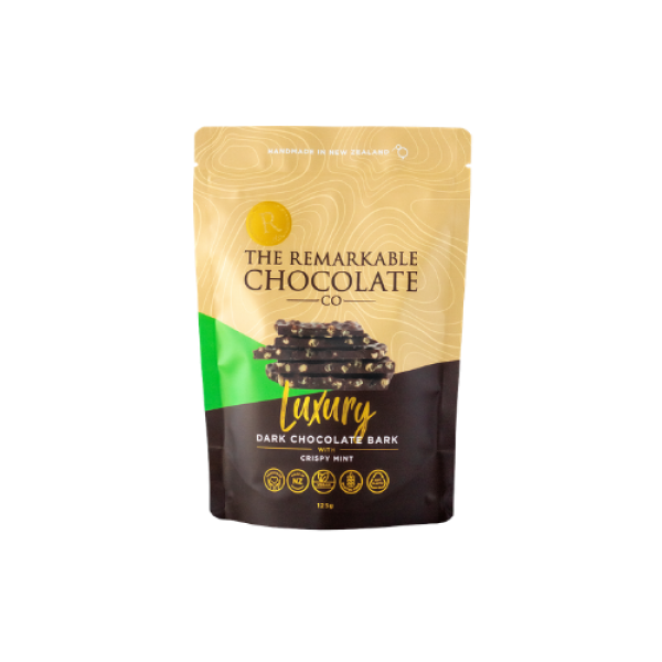 The Remarkable Chocolate Co. Crispy Mint Quinoa Chocolate Bark 125g