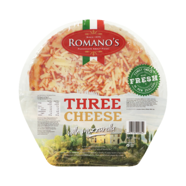 Romanos Three Cheese Pizza 400g