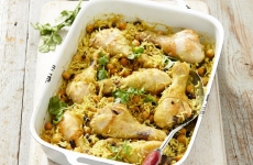 Turmeric Chicken and Rice Bake
