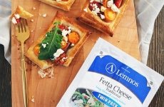 Cherry Tomatoes, Prosciutto and Feta Tarts