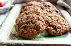 Chocolate and Cranberry Anzac Biscuits