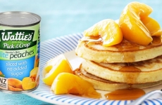 Easy Peach Pancakes