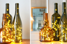 DIY Wine Bottle Accent Lights