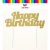 Go Bake Cake Toppers Gold Happy Birthday