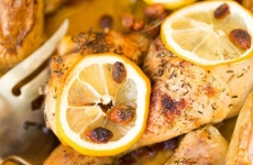 Lemon and Feta Roasted Chicken Bake
