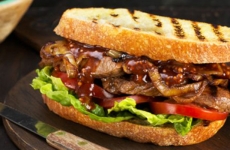 Steak and Mustard Sandwich