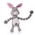 Charming Pets Thunda Tugga Bunny Grey Large Dog Toy