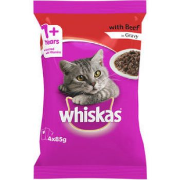 whiskas beef in gravy